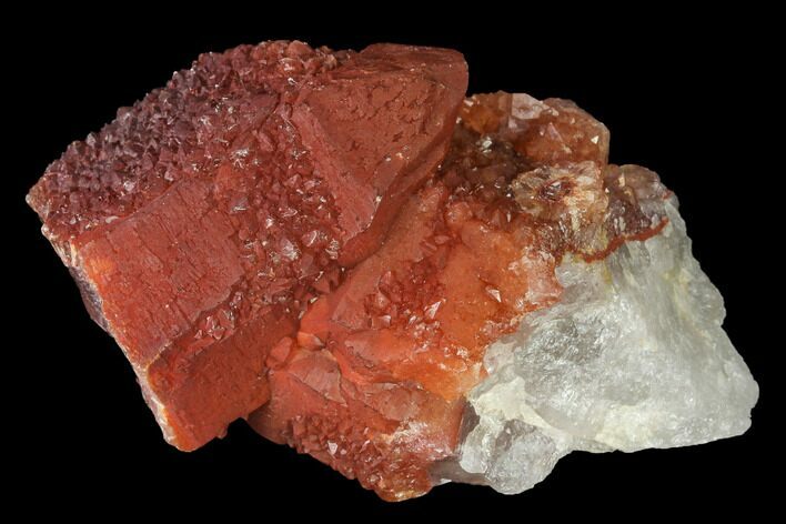 Natural, Red Quartz Crystal Cluster - Morocco #142921